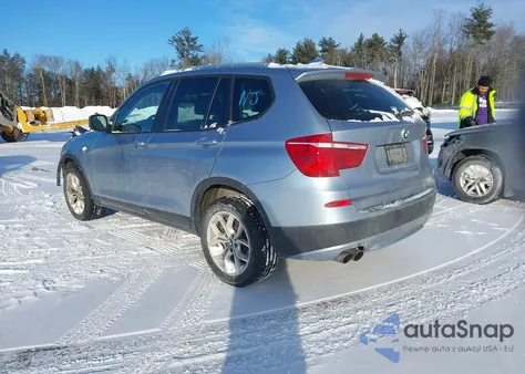 2011 BMW X3 xDrive35I z USA, uszkodzony, nr VIN 5UXWX7C5XBL731704